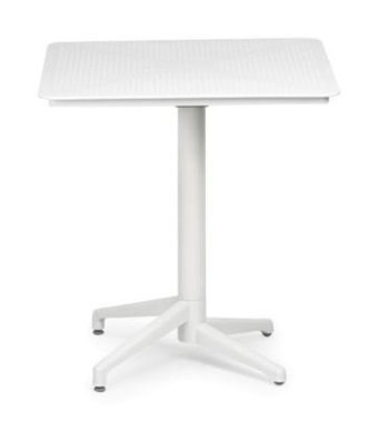 Bintaş Mobilya 70x70 cm Bej Kare Alüminyum Bahçe Masası