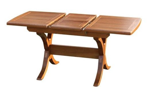 Bahçeci Palermo 100x200 + 50 + 50 cm Kahverengi Dikdörtgen Ahşap Bahçe Masası