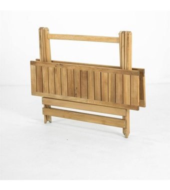 Mobeva 70x120 cm Kahverengi Katlanabilir Dikdörtgen Ahşap Bahçe Masası