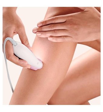 Braun Silk-Epil 3 3321 Yüz Genital Bölge Tüm Vücut Bıyık Koltuk Altı Sakal Bacak için Kablolu Işıklı Epilatör Pembe