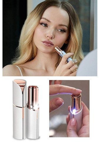 Markafox Kristal Yüz Genital Bölge Tüm Vücut Kaş Koltuk Altı Sakal Bacak için 60 Cımbızlı Kablosuz Işıklı Epilatör Beyaz