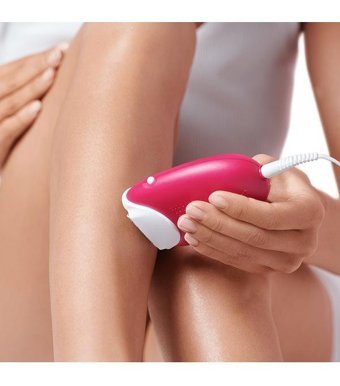 Braun Silk-Epil 3 3276 Smartlight Kaş Bıyık Koltuk Altı Bacak için 3 Başlıklı Kablolu Epilatör Pembe