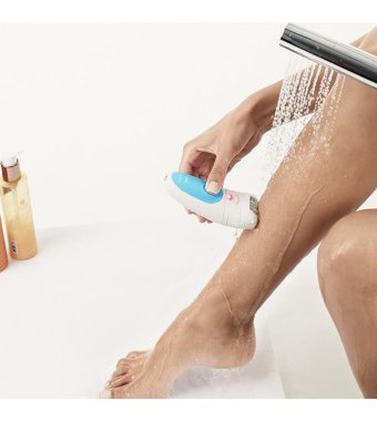 Braun Silk-Epil 5 5605 SensoSmart Tüm Vücut Kaş Bıyık Koltuk Altı Bacak için 3 Başlıklı Kablosuz Islak Kuru Epilatör Beyaz