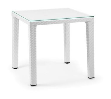 Bintaş Mobilya Star 80x80 cm Siyah Kare Plastik Bahçe Masası