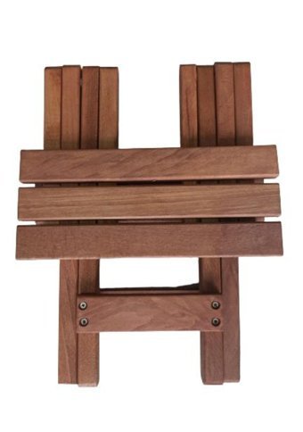 Kentes 26x30 cm Kahverengi Katlanabilir Kare Ahşap Bahçe Masası