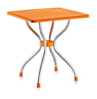 Holiday Alfa 70x70 cm Çok Renkli Kare Plastik Bahçe Masası