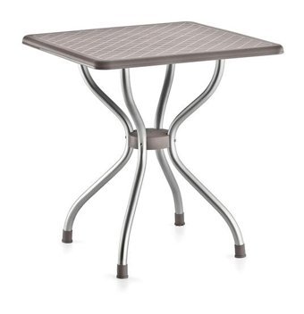 Holiday Alfa 70x70 cm Çok Renkli Kare Plastik Bahçe Masası