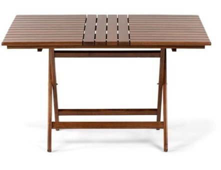 Ustoll Furniture Atina 70x120 cm Kahverengi Katlanabilir Dikdörtgen Ahşap Bahçe Masası