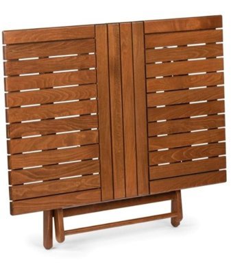 Ustoll Furniture Atina 70x120 cm Kahverengi Katlanabilir Dikdörtgen Ahşap Bahçe Masası