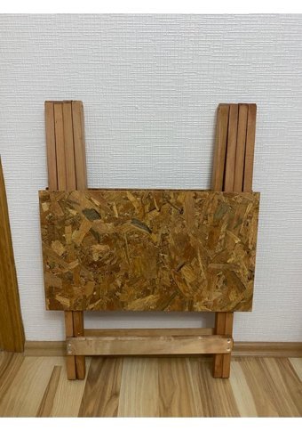 Apak Ahşap 60x50 cm Kahverengi Katlanabilir Dikdörtgen Ahşap Bahçe Masası