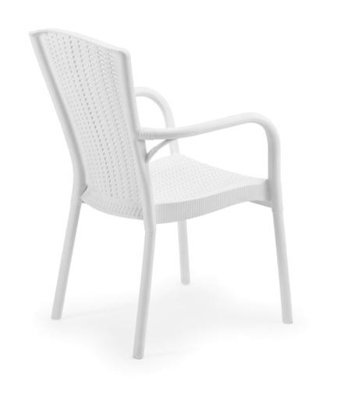 Bintaş Mobilya 90x90 cm Beyaz Kare Plastik Bahçe Masası