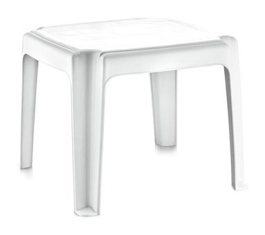 Irak Plastik Monoblok 48x48 cm Çok Renkli Kare Plastik Bahçe Masası