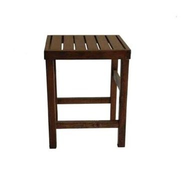 Bahçeci Atina 40x45 cm Kahverengi Kare Ahşap Bahçe Masası