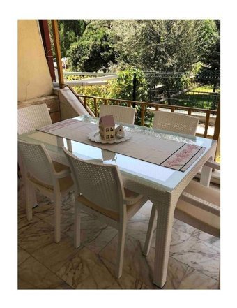 Özdoğanlaravm Holiday 80x140 cm Beyaz Dikdörtgen Plastik Bahçe Masası