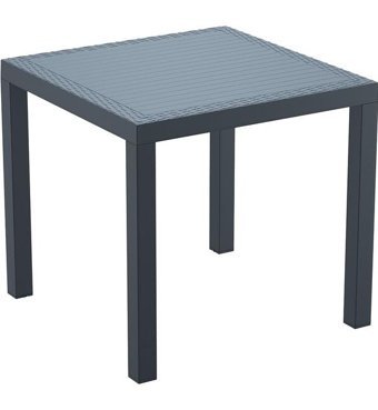 Siesta Orlando 80x80 cm Beyaz Kare Plastik Bahçe Masası