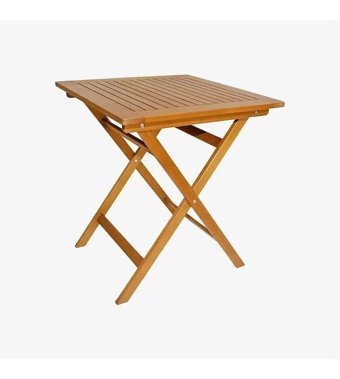 Evinizin Atölyesi 88x65 cm Kahverengi Katlanabilir Dikdörtgen Ahşap Bahçe Masası