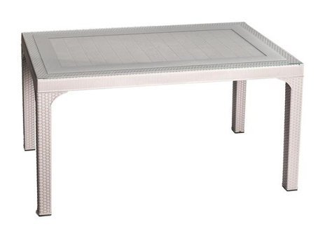 Irak Plastik 140x80 cm Çok Renkli Dikdörtgen Plastik Bahçe Masası