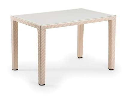 Bintaş Mobilya Star 120x80 cm Siyah Dikdörtgen Plastik Bahçe Masası