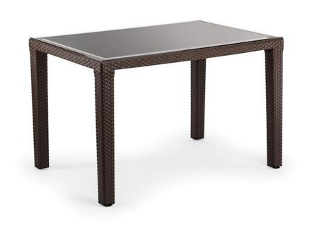 Bintaş Mobilya Star 120x80 cm Siyah Dikdörtgen Plastik Bahçe Masası