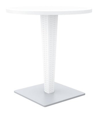 Siesta Riva 70 cm Kahverengi Yuvarlak Plastik Bahçe Masası