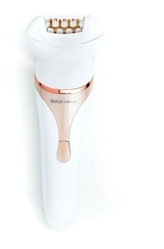 Relux REP9542 Purecare Genital Bölge Tüm Vücut Koltuk Altı Bacak için 4 Başlıklı Kablosuz Işıklı Epilatör Beyaz - Rose