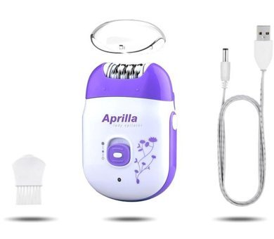 Aprilla AEP-7817 Yüz Genital Bölge Koltuk Altı Sakal Bacak için Tek Başlıklı Kablosuz Işıklı Epilatör Mor