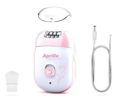 Aprilla AEP-7817 Yüz Genital Bölge Koltuk Altı Sakal Bacak için Kablosuz Işıklı Epilatör Pembe