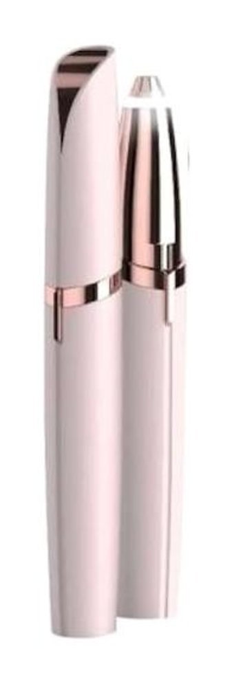 Flawless Brows Yüz Genital Bölge Kaş Koltuk Altı Bacak için Kablosuz Epilasyon Aleti Pembe