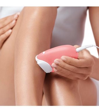 Braun Silk-Epil 3 3176 Smartlight Kaş Bıyık Koltuk Altı Bacak için Tek Başlıklı Kablolu Epilatör Pembe