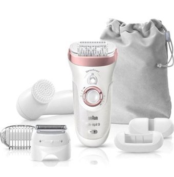 Braun 9-880 SensoSmart Genital Bölge Tüm Vücut Koltuk Altı Bacak için 40 Cımbızlı Kablosuz Epilatör Rose
