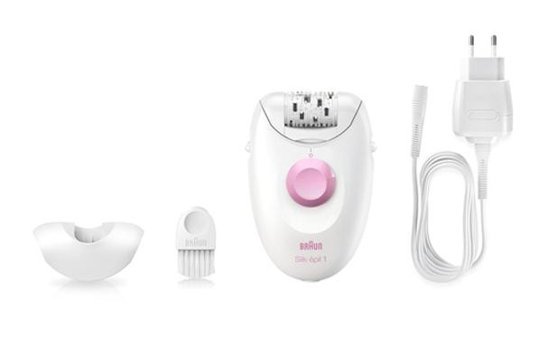 Braun Silk-Epil 1370 Tüm Vücut Koltuk Altı Bacak için 20 Cımbızlı Tek Başlıklı Epilatör Pembe