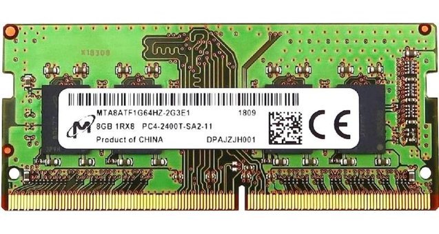 Micron MTA8ATF1G64HZ-2G3E1 8 GB DDR4 1x8 2400 MHz Ram