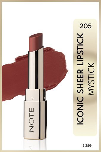Note Iconic Sheer 205 Mystick Parlak Krem Lipstick Ruj