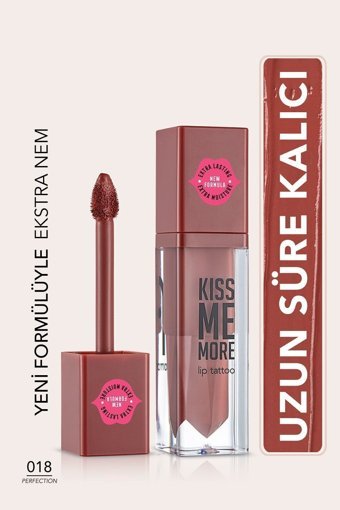 Flormar Kiss Me More-018 Kalıcı Mat Likit Lipstick-Tüp Ruj