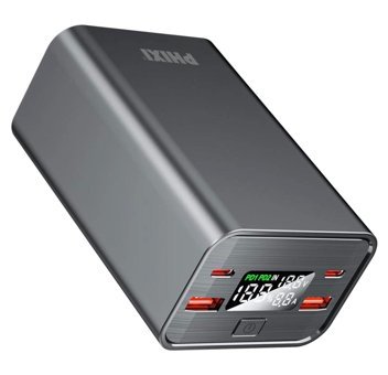 Evibe UP180 30000 mAh Hızlı Şarj Dijital Göstergeli USB Çoklu Bağlantı Powerbank Gri