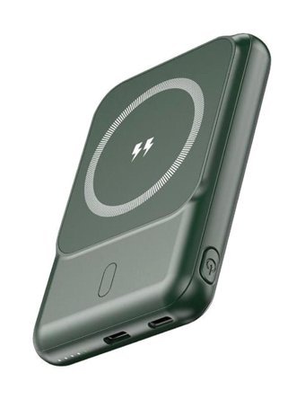 Sunix PB-29 6000 mAh Hızlı Şarj Mıknatıslı Type C Kablosuz Powerbank Yeşil