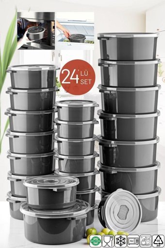 Nandy Home 48'li Yuvarlak Plastik Saklama Kabı
