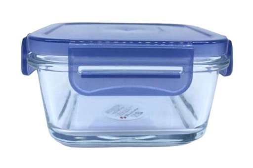 Paşabahçe 530083 2'li Cam Mavi Kapaklı Saklama Kabı 300 ml