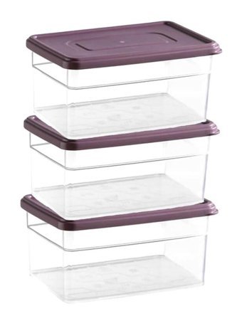 Piev Solo 6'lı Plastik Saklama Kabı 3x1.4 lt