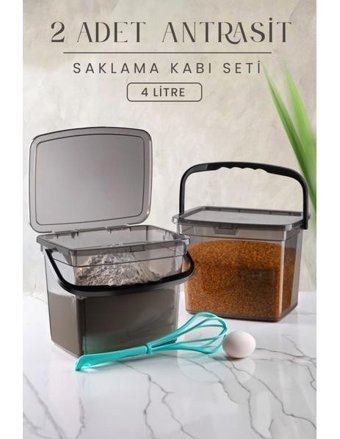 Kitchen Life 2'li Plastik Saklama Kabı 2x4 lt