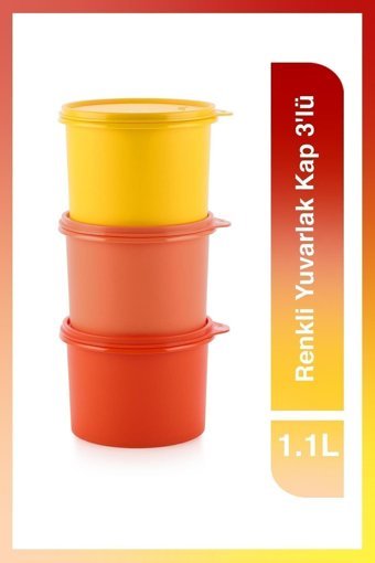 Tupperware 6'lı Plastik Saklama Kabı 3x1.1 lt