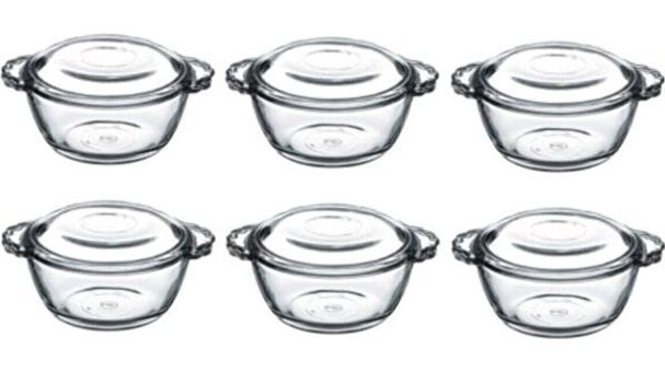 Paşabahçe 97343 12'li Cam Saklama Kabı 6x275 ml