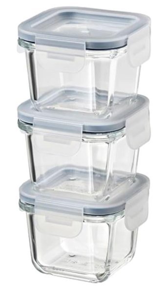 Ikea 6'lı Cam Saklama Kabı 180 ml