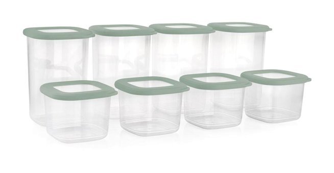 Schafer Hold 16'lı Plastik Saklama Kabı Gri