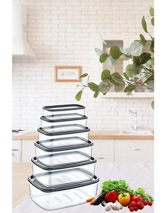 Bee Home Dg-3153060218015 12'li Plastik Saklama Kabı