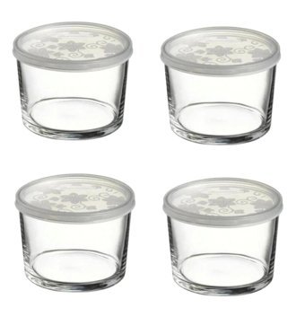 Paşabahçe Pb42230 8'li Cam Saklama Kabı 4x220 ml