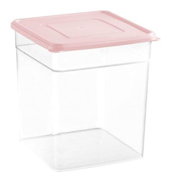 Piev Solo 2'li Plastik Saklama Kabı 5.5 lt Pembe