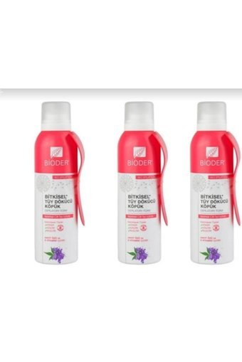 Bioder Hassas Ciltler İçin Koltuk Altı Bacak Kadın Tüy Dökücü Sprey 3x150 ml