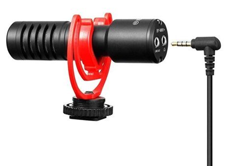 Boya BY-MM1 Condenser 3.5 mm Kablolu Yayıncı Siyah El Mikrofon