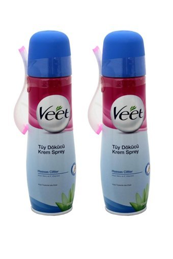 Veet Hassas Ciltler İçin Koltuk Altı Bacak Genital Bölge Kadın Tüy Dökücü Sprey 2x150 ml